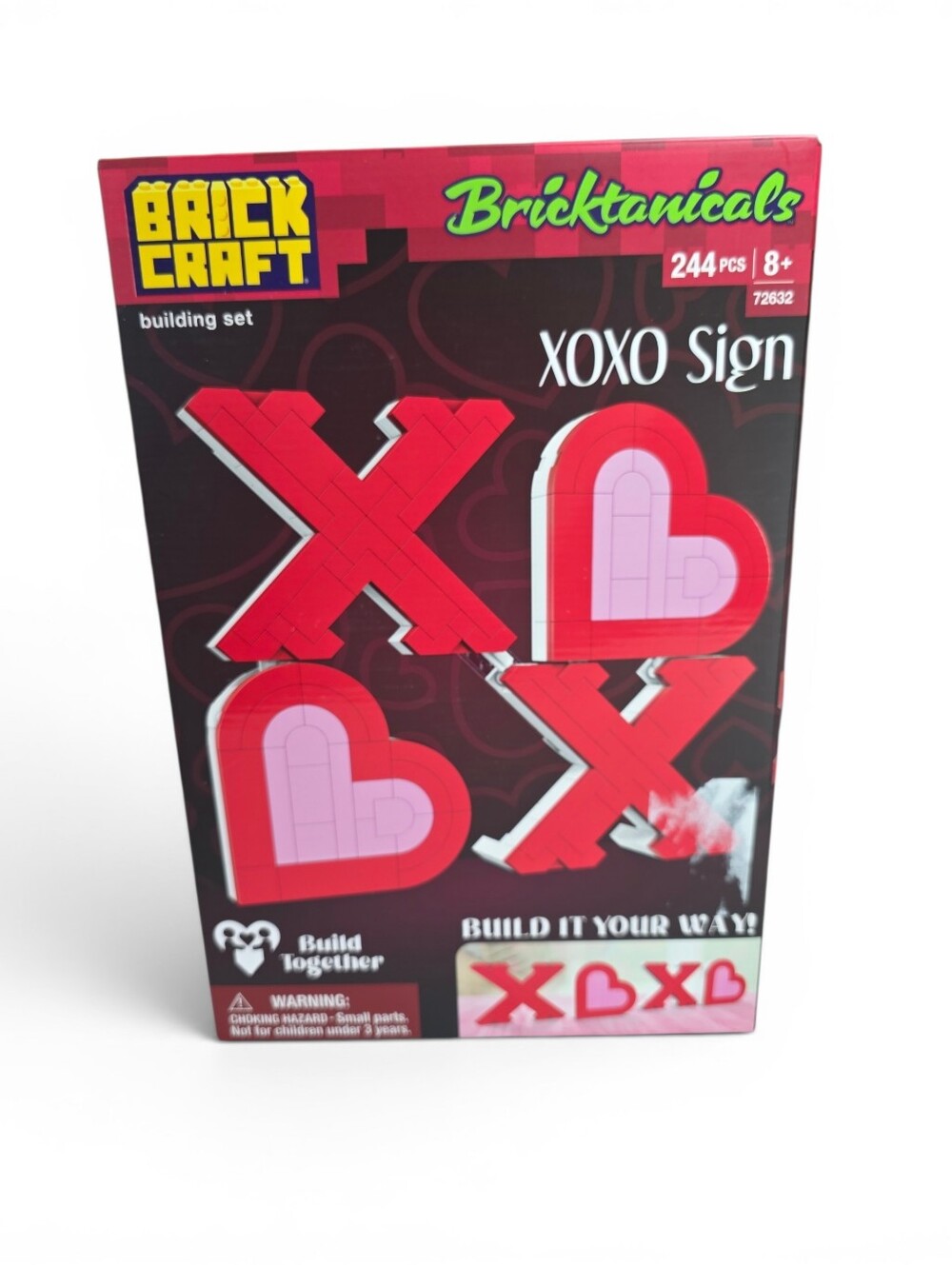 XOXO Bricktanicals Brick Craft Building Block Set Red And Pink NEW